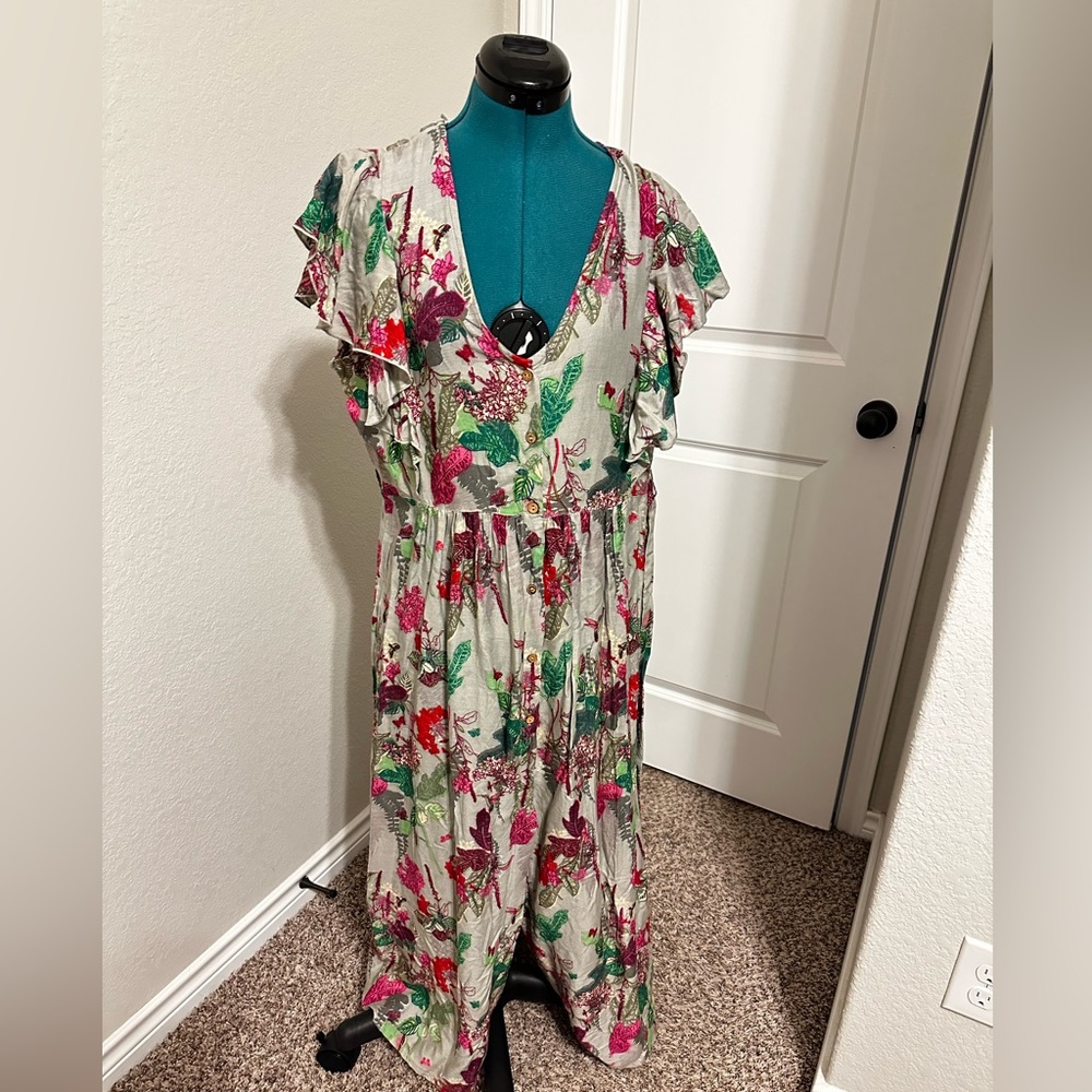 World Market floral dress size s/m
